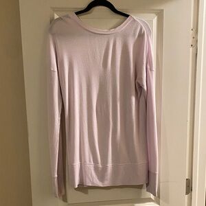 Athleta Light Pink Long Sleeve Tee